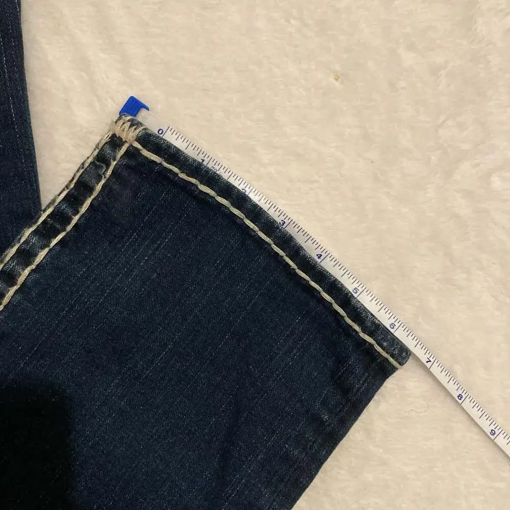 True Religion Billy Joey Super T Thick Thread Jeans Size 28 Made in USA
